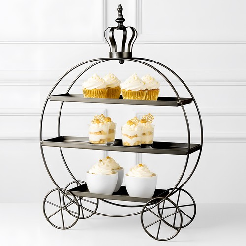 Tier dessert display cart - 3‑tier,