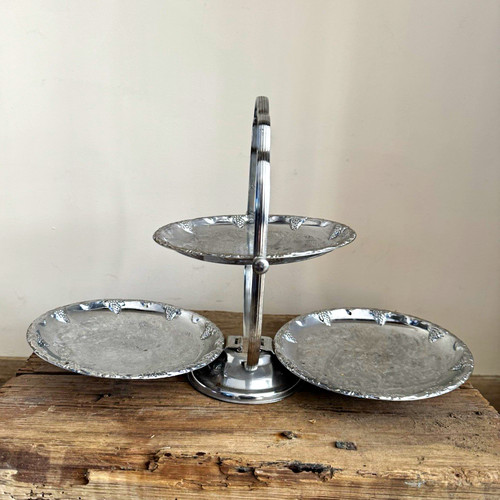 Tier round metal cupcake - 3-tier,