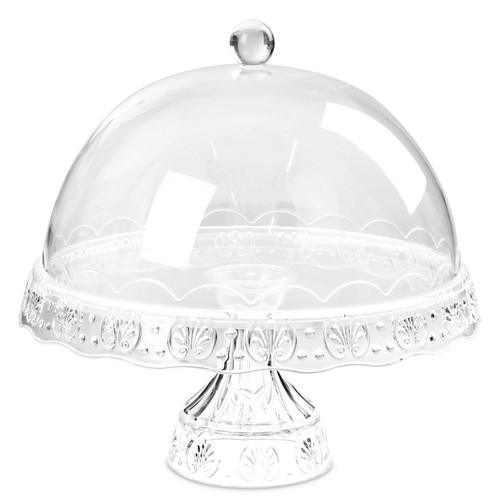 Cake stand with dome - cake,