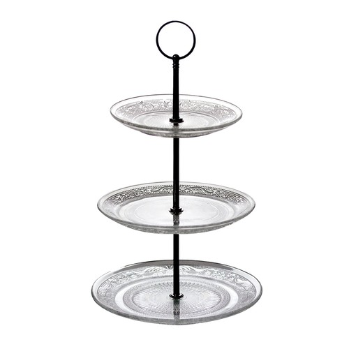 Tier glass cake stand - cake,