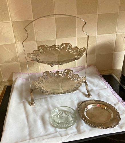Tier round silver metal - 2,