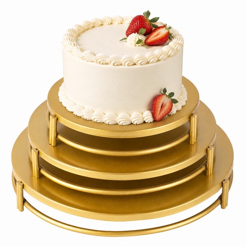 Pack gold metal cake - 3,