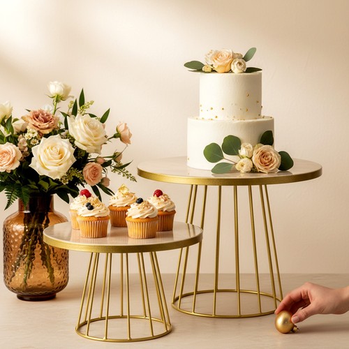 Cake stand set round - of, 2