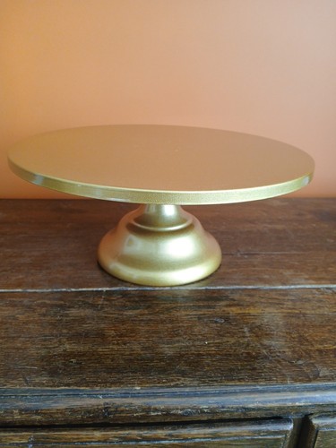 Gold cake stand 30cm - gold,