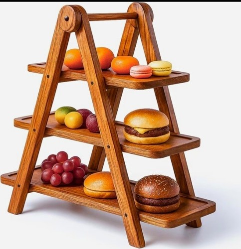 Tier wooden rectangular - wooden,
